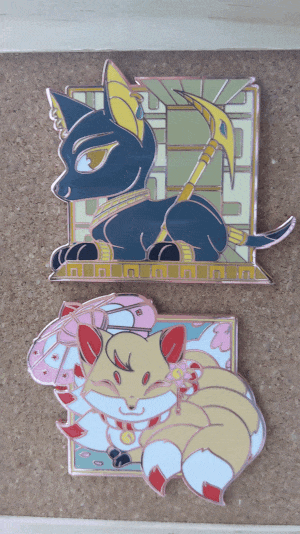 Example of pin texture/shine