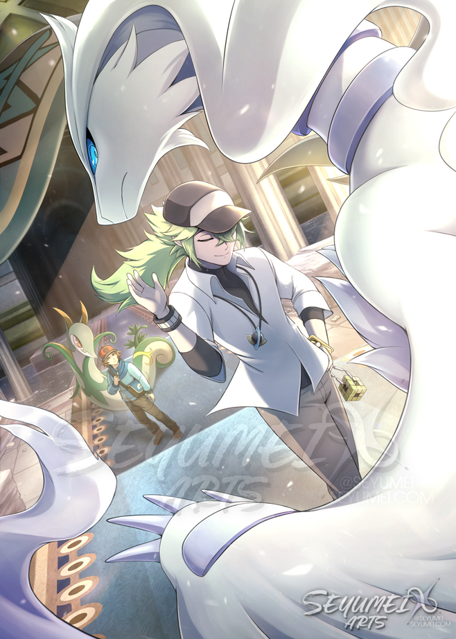 N and Reshiram illustration for We Choose You (Pokemon 30th Anniversary zine)