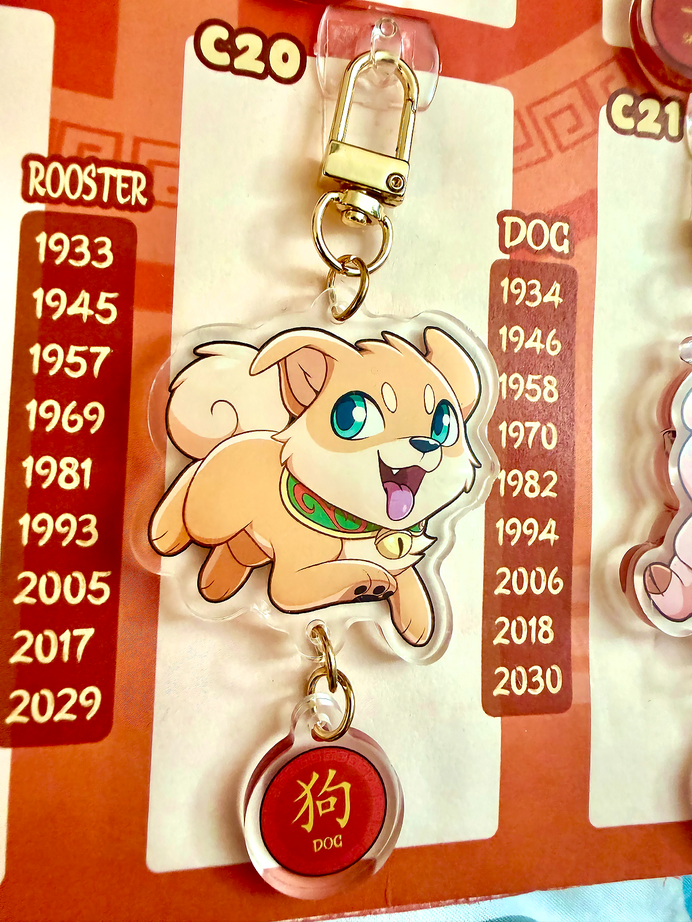 Close up of Chinese zodiac charm